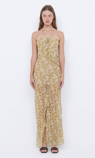 BEC + BRIDGE - AUDETTE STRAPLESS MAXI (Porcelain Floral)