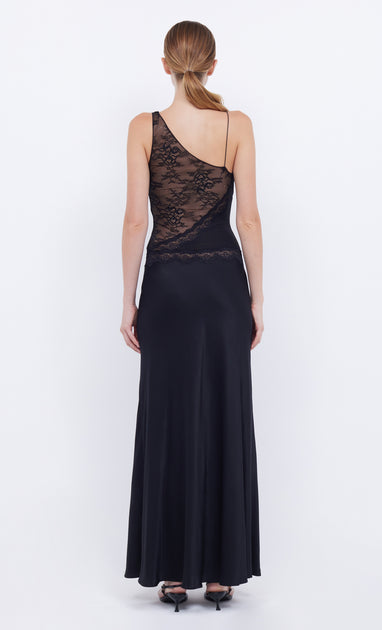 Backless lace maxi dress hotsell