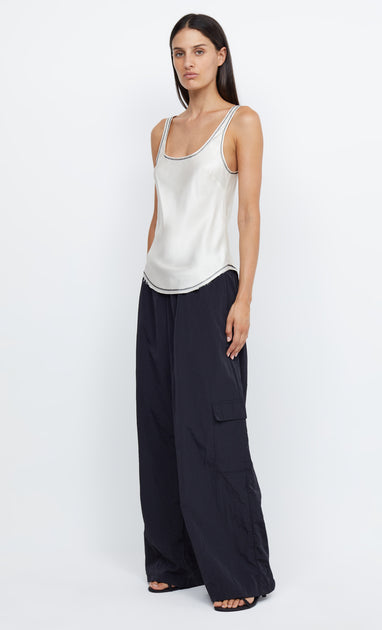 EMERY SCOOP TANK - IVORY/BLACK – BEC + BRIDGE US