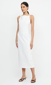 GRACE BOATNECK MIDI DRESS - IVORY