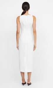 GRACE BOATNECK MIDI DRESS - IVORY