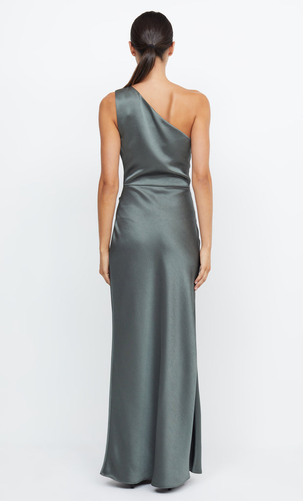 Dreamer Asym Bridesmaid Dress in Dark Willow Green by Bec + Bridge