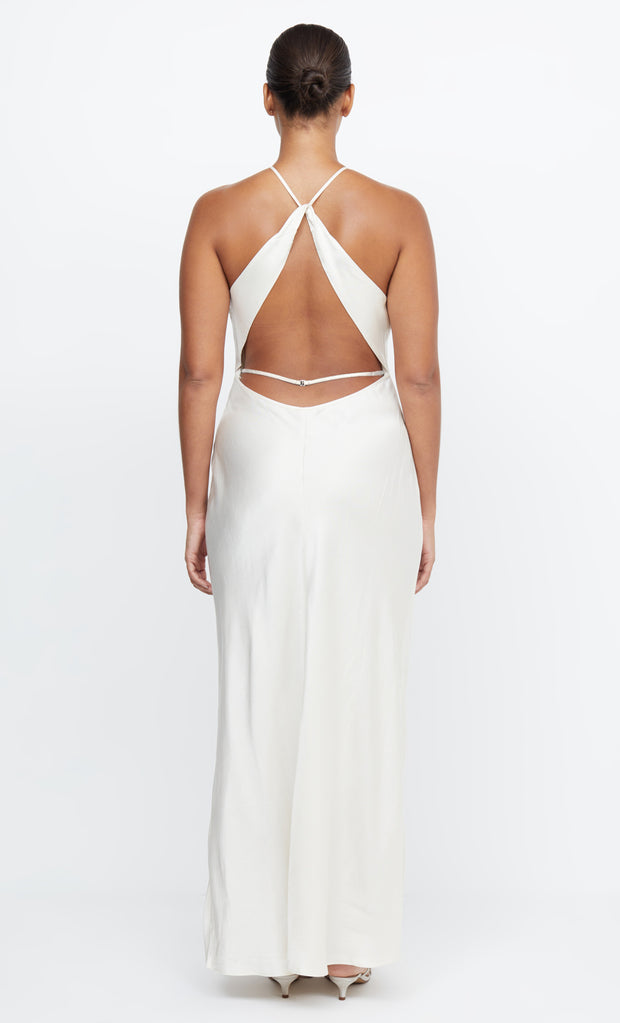 ADORE HALTER MAXI DRESS - CREAM