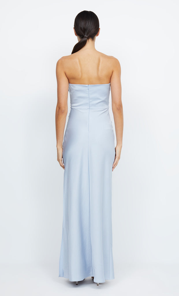 Eternity Strapless Maxi Bridesmaid Dress in Dusty Blue by Bec + Bridge