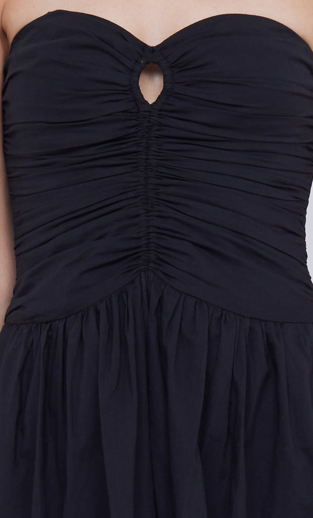 PALMER STRAPLESS MAXI  - BLACK