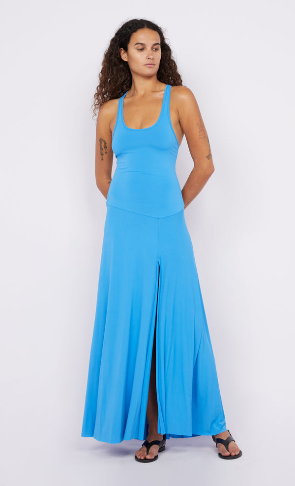 DELANY SINGLET MAXI DRESS - AZURE