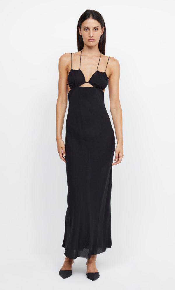 ARCHER STRAPPY MAXI DRESS - BLACK