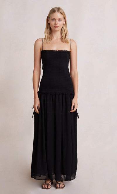 CHARLOTTE CUT OUT MAXI DRESS - BLACK