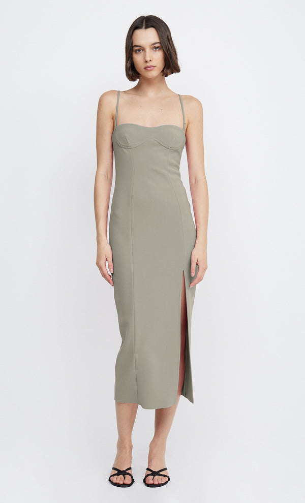 MARISOL MIDI DRESS - SILVER SAGE