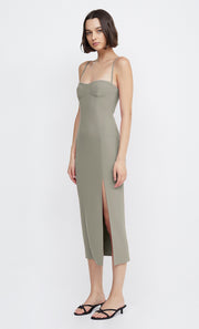 MARISOL MIDI DRESS - SILVER SAGE