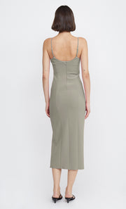 MARISOL MIDI DRESS - SILVER SAGE