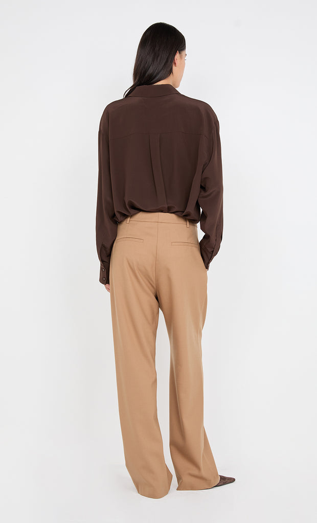 JAMIE WIDE LEG PANT - CAMEL