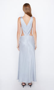 Dove Blue Agathe Diamond Dress with beads and cutout by Bec + Bridge