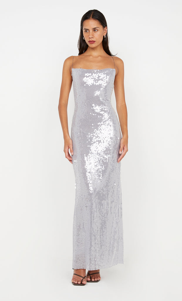 AISHYA MAXI DRESS - LILAC GREY