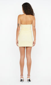 Aishya Asym Mini Dress in Butter Yellow by Bec + Bridge