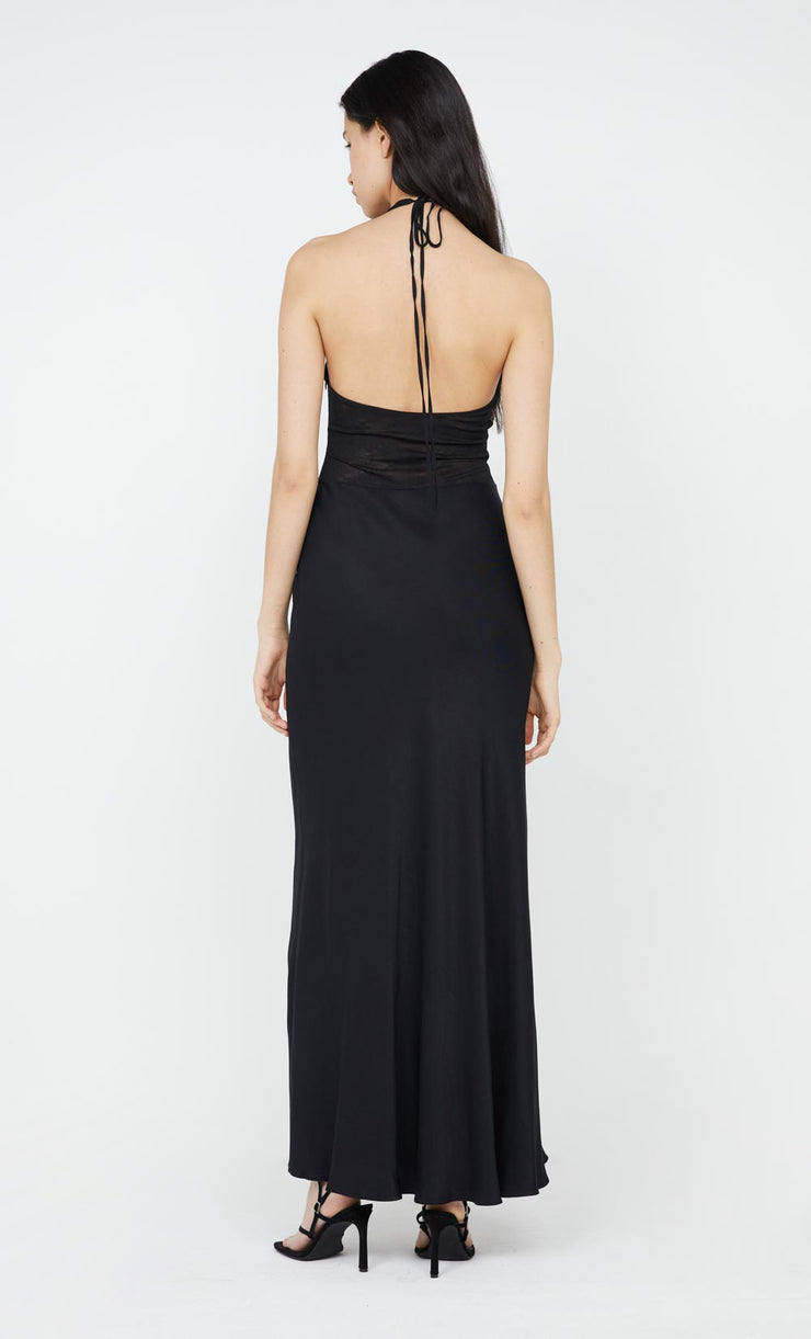 Akari Halter Dress in Black by Bec + Bridge