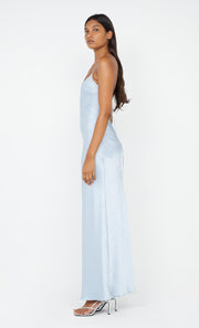 Allegra Tie Maxi Dress in Dusty Blue by Bec + Bridge