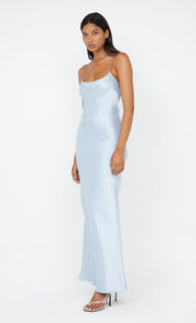 Allegra Tie Maxi Dress in Dusty Blue by Bec + Bridge