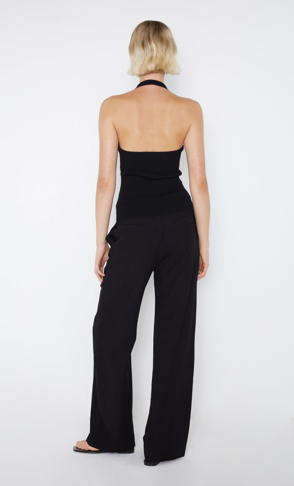 Amalfi Knit Halter Top in Black by Bec + Bridge