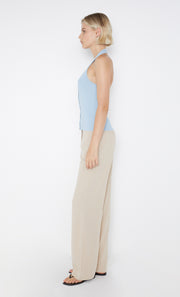 Dolphin Blue knit Amalfi Halter Top by Bec+Bridge