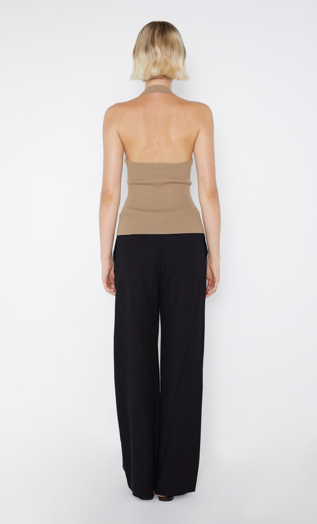 Amalfi Knit Halter Top in Tobacco by Bec + Bridge