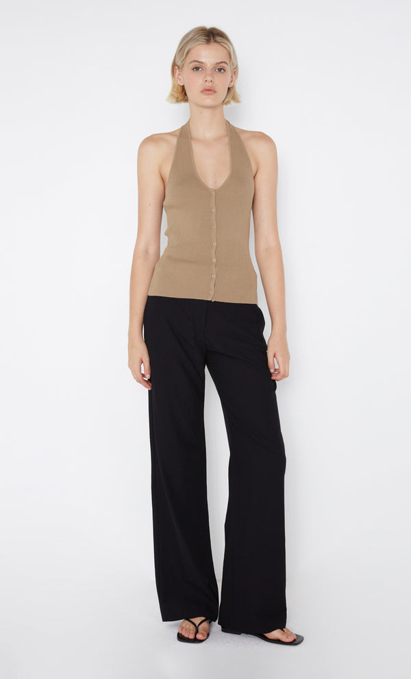 Amalfi Knit Halter Top in Tobacco by Bec + Bridge