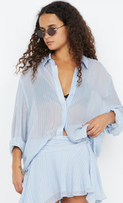 ANISE SHIRT - SKY BLUE STRIPE