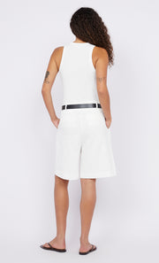 Anthea Bermuda Short in White by Bec + Bridge