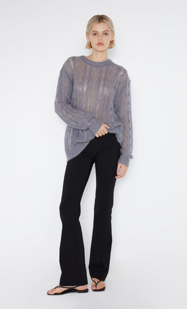 Antoine Knit Jumper in Gunmetal by Bec + Bridge