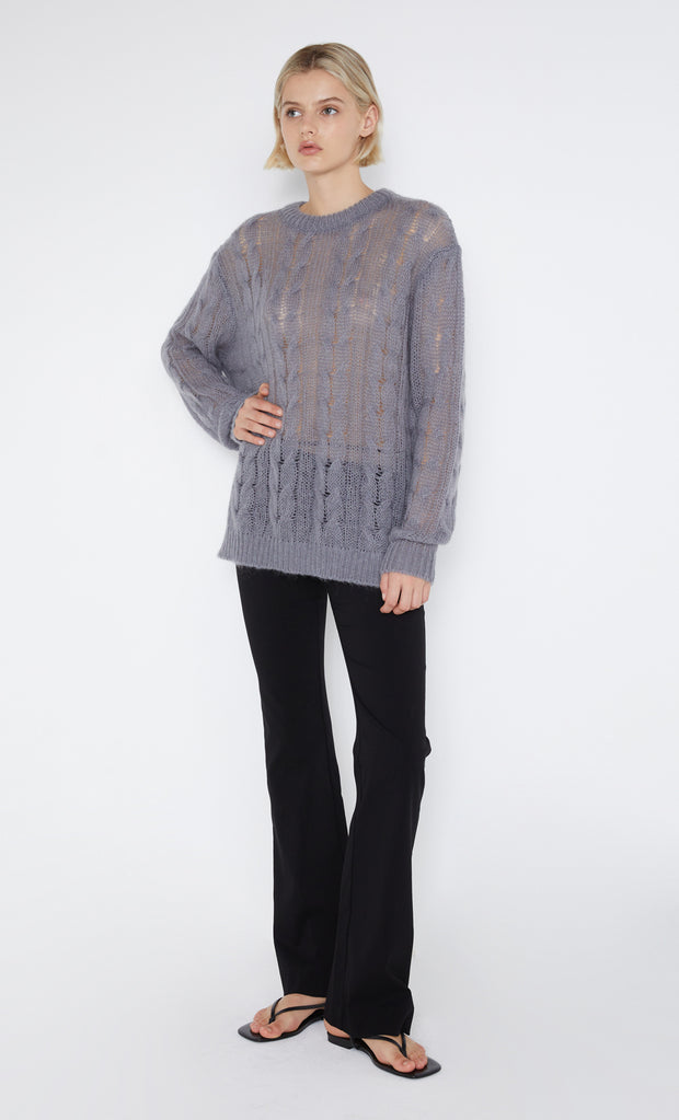 Antoine Knit Jumper in Gunmetal by Bec + Bridge