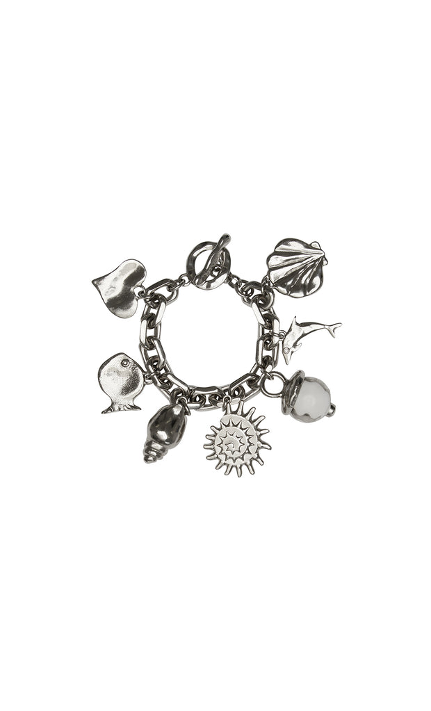 AQUATA CHARM BRACELET - SILVER