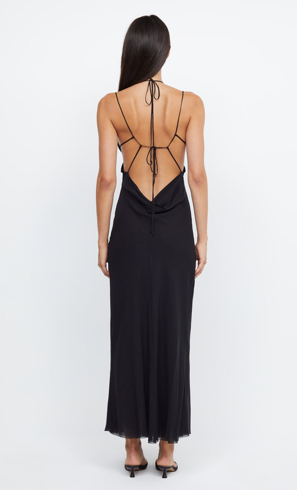 ARCHER STRAPPY MAXI DRESS - BLACK