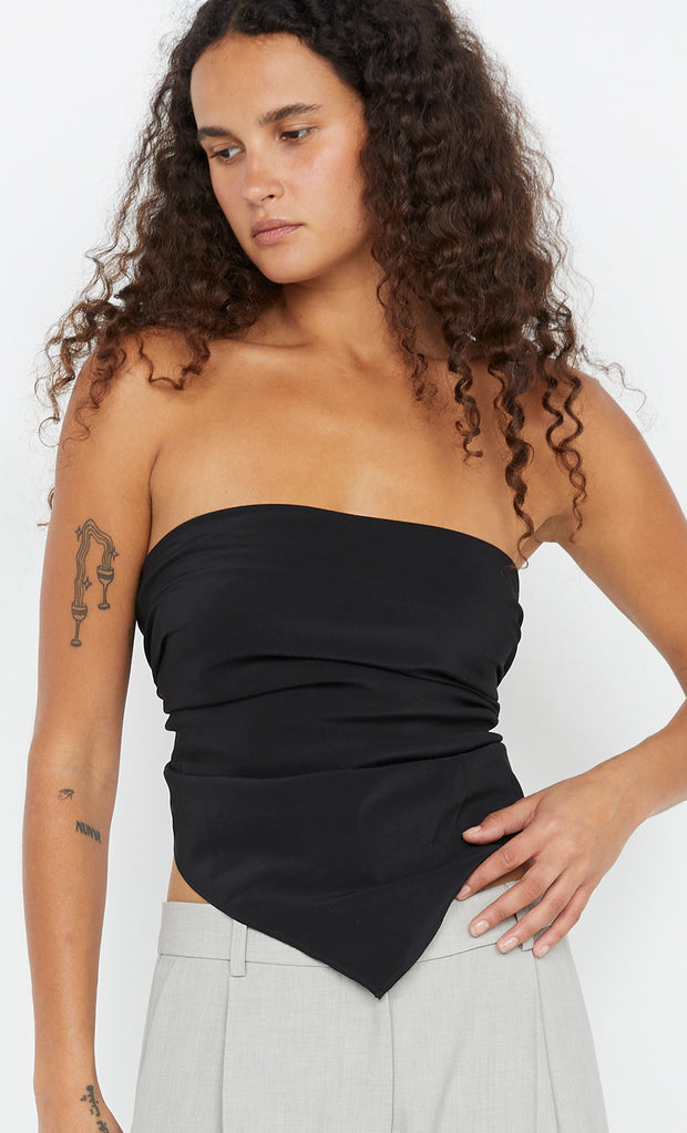 Archer Strapless Top in Black by Bec + Bridge