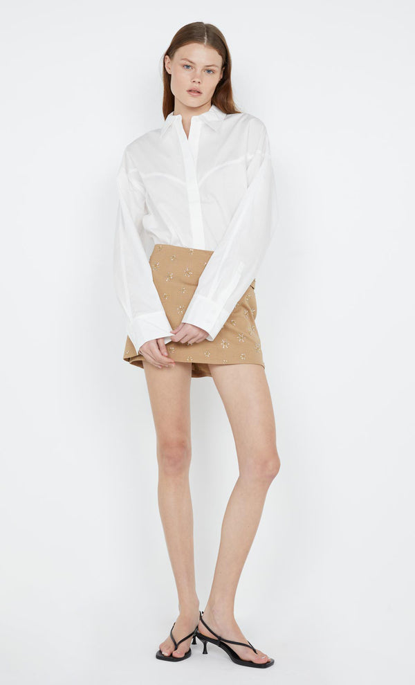 Arlo Yoke Shirt in ivory by Bec + Bridge