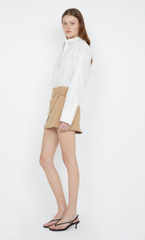 Arlo Yoke Shirt in ivory by Bec + Bridge