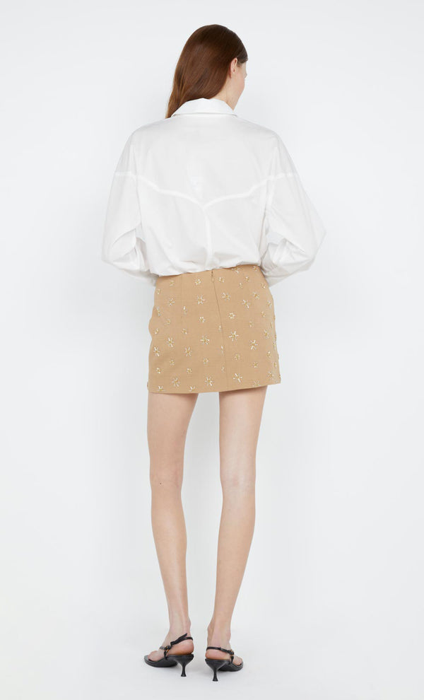 Arlo Yoke Shirt in ivory by Bec + Bridge