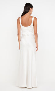 AUSTEN COWL NECK MAXI DRESS - IVORY