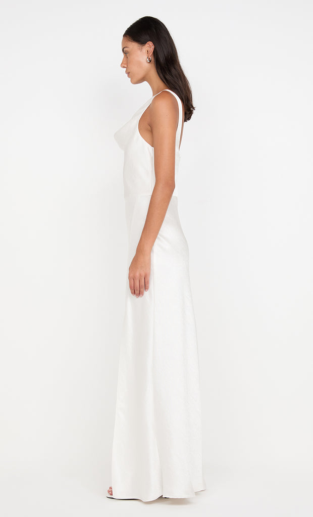 AUSTEN COWL NECK MAXI DRESS - IVORY