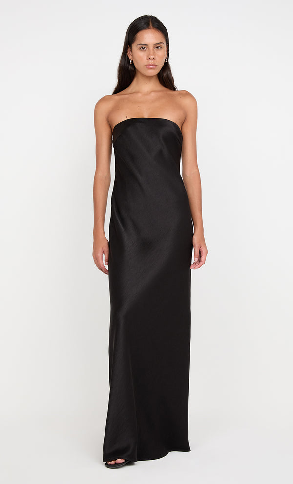 AUSTEN STRAPLESS MAXI DRESS - BLACK