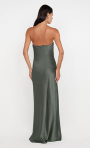 AUSTEN STRAPLESS MAXI DRESS - DARK WILLOW