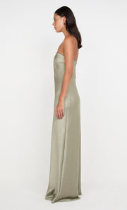 Austen Strapless Dress in Sage by Bec + Bridge