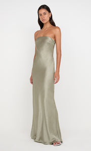 Austen Strapless Dress in Sage by Bec + Bridge