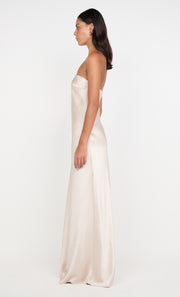 AUSTEN STRAPLESS MAXI DRESS - SAND