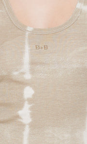 B+B Tank in Sand Tie Dye by Bec + Bridge