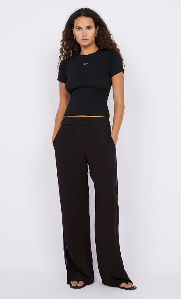 B+B Rib Tee in Black by Bec + Bridge