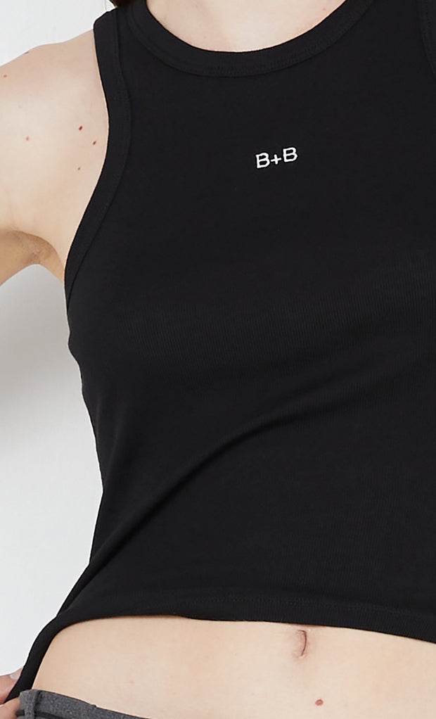 B+B RACER TANK - BLACK