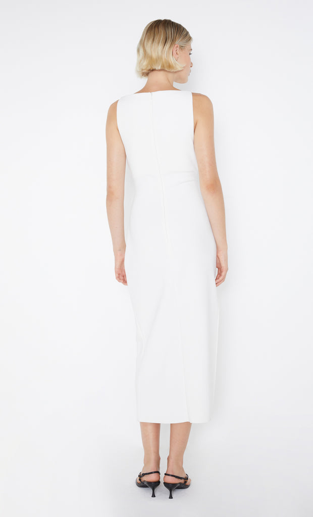 Be Mine Tuck Midi Dress in Ivory by Bec + Bridge