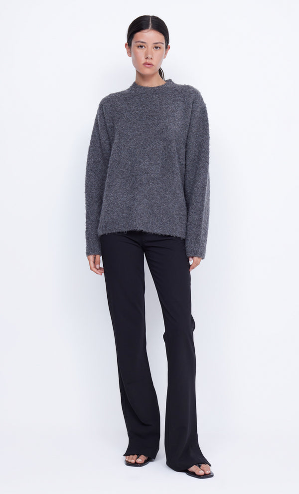 Brice Knit Jumper in Charcoal by BEC + BRIDGE