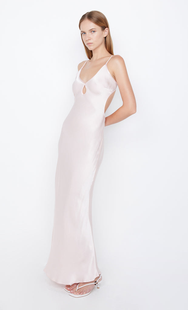 Cedar City Maxi Formal Dress in Blush Pink by Bec + Bridge