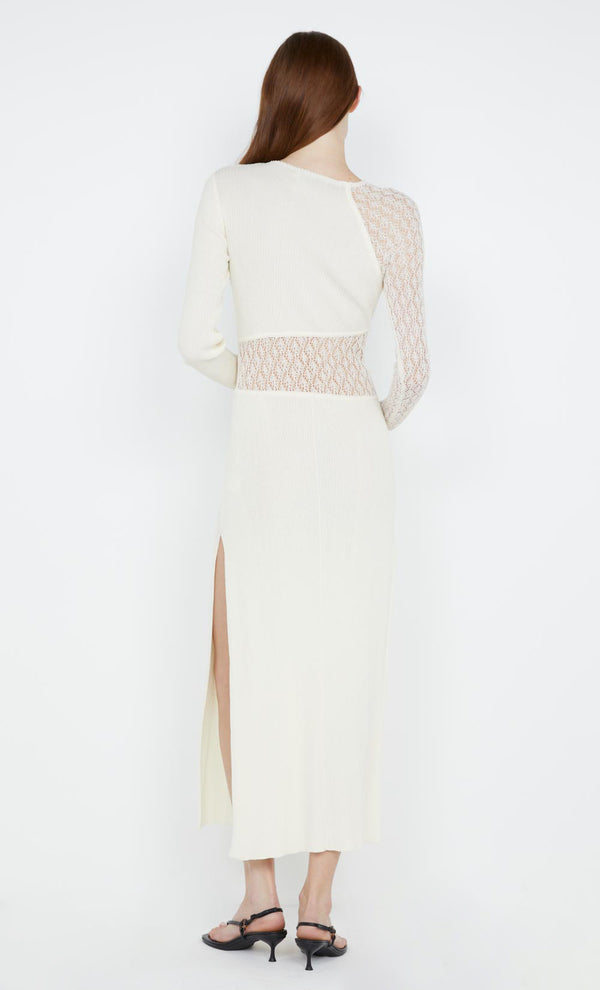 CHANTELLE LONG SLEEVE DRESS - IVORY